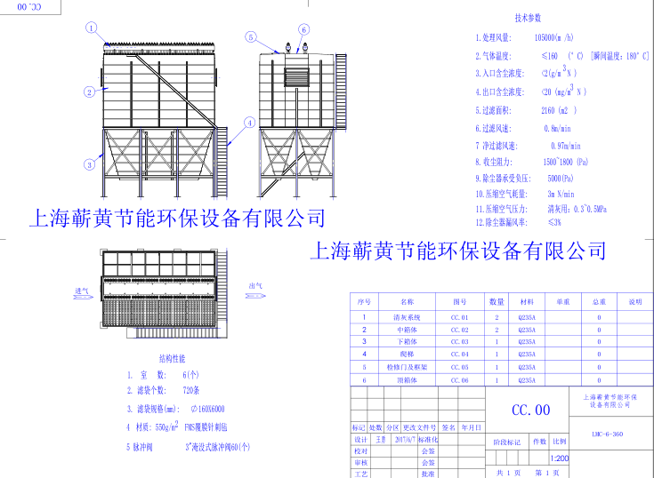 上海蘄黃布袋除塵器設備